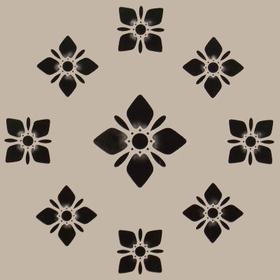 #1033 Madison Flower Stencil