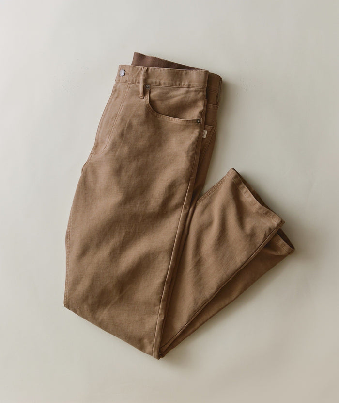 5 Pocket Flex Terry Pant Slim Straight - Daisy Brown