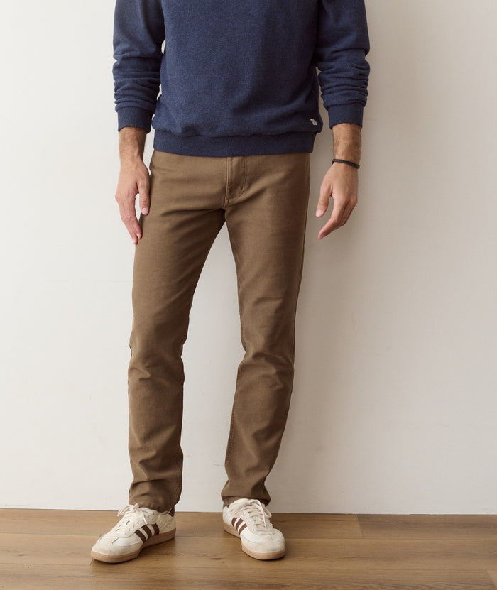 5 Pocket Flex Terry Pant Slim Straight - Daisy Brown