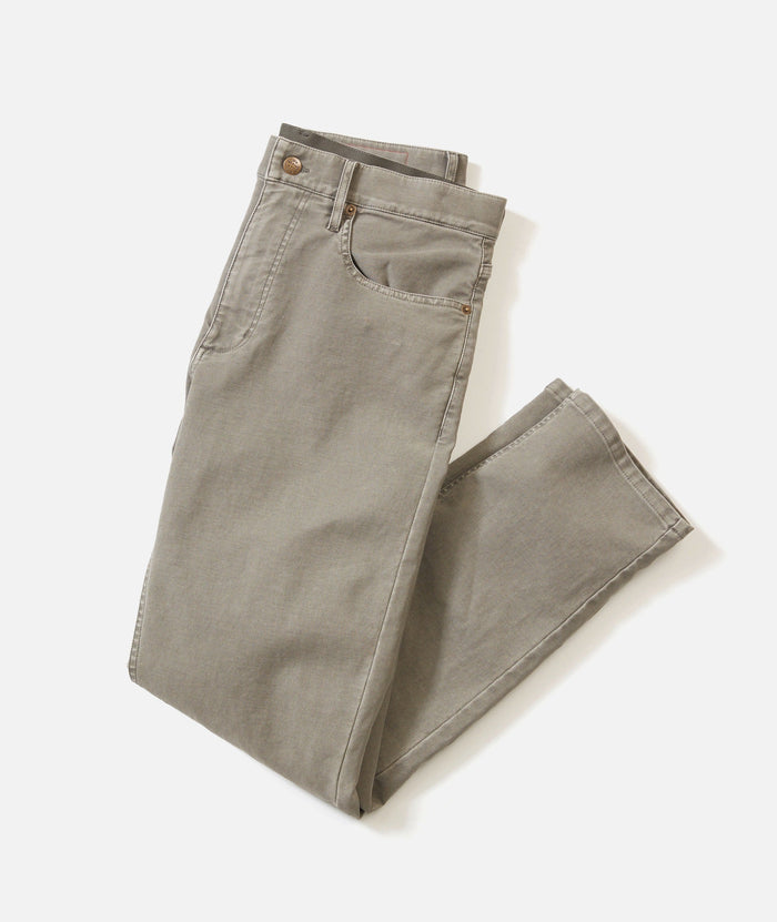 5 Pocket Flex Terry Pant Slim Straight - Olive