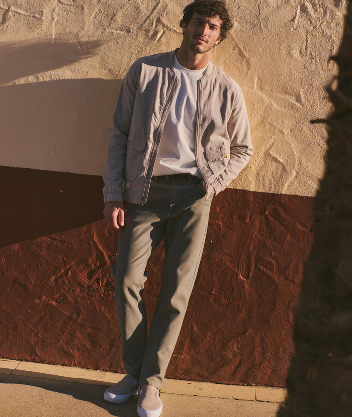 5 Pocket Flex Terry Pant Slim Straight - Olive
