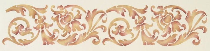 #530 Bella Florish Border Stencil