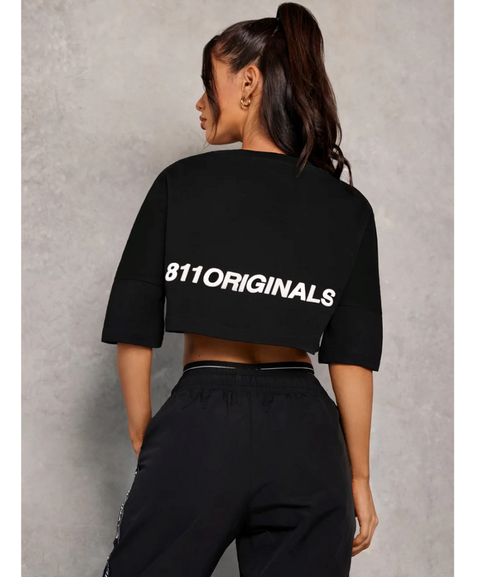 811 Originals Women's Empire Cropped Top (Black)