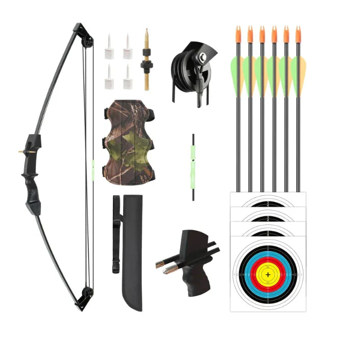 A0925, 40" Youth Bow and Arrow Set for Kids 8-12 &