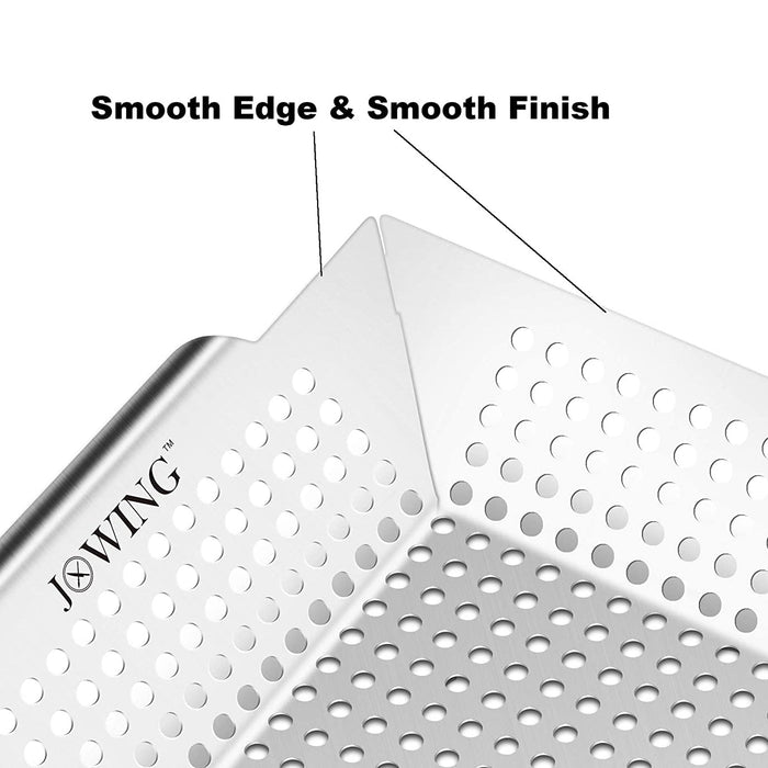 A0935,, Heavy Duty Stainless Steel Grill Basket &