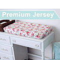 A1028, Knit Cotton Baby Changing Pad Cover & Diaper Changing Pad Liner, 2 Pack  (Mixed Color)