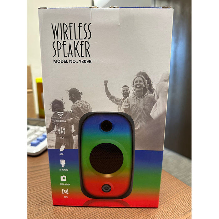 A1078, Bluetooth Wireless Speaker with RGB Lights 8"(Y309B)  .C24. &