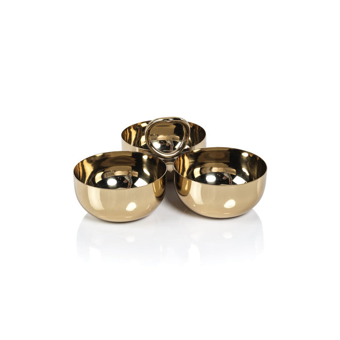 Aperitifs Cocktail Condiment Bowl Set - Polished Gold - Bowls by Carlyle Avenue
