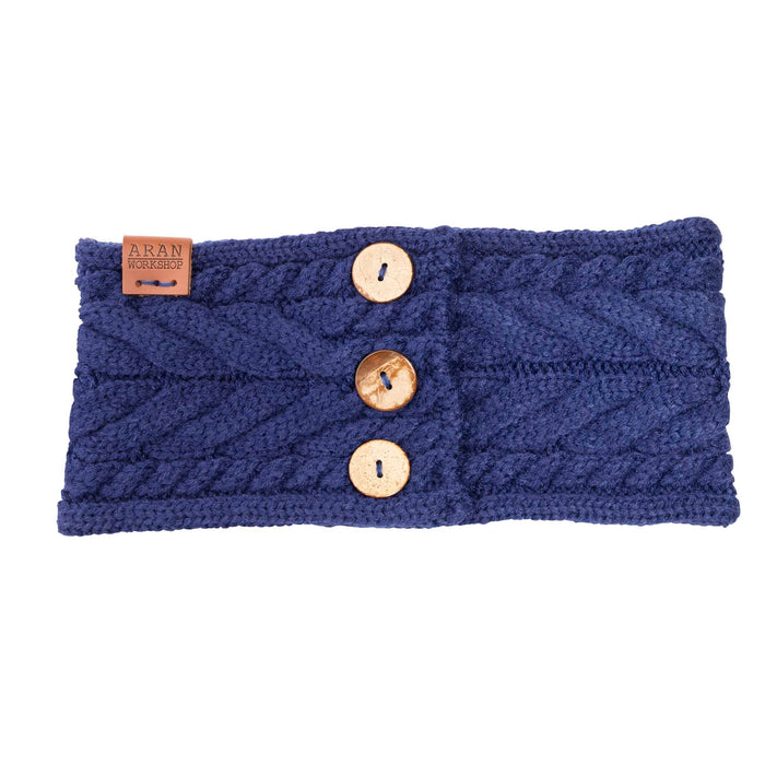 Aran Button Headband Shop the Aran Button Headband | Cable Knit with Button Detail