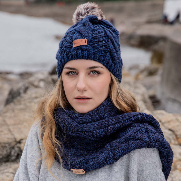 Aran Cable Knit Snood Aran Cable Knit Snood | Chunky Multi-Cable Design | Soft 3GG Knit