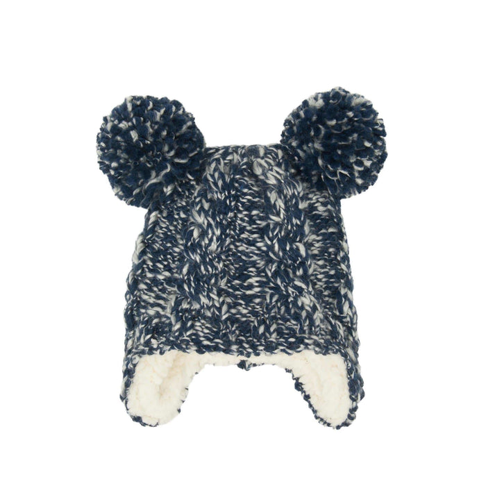 Aran Junior Cable Pom Pom Fleece Lined Hat Aran Junior Cable Pom Pom Fleece Lined Hat | Cute 'Mini-Me' Design