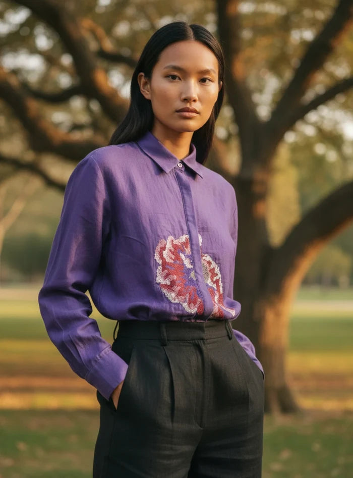ARIA EMBROIDERED SHIRT