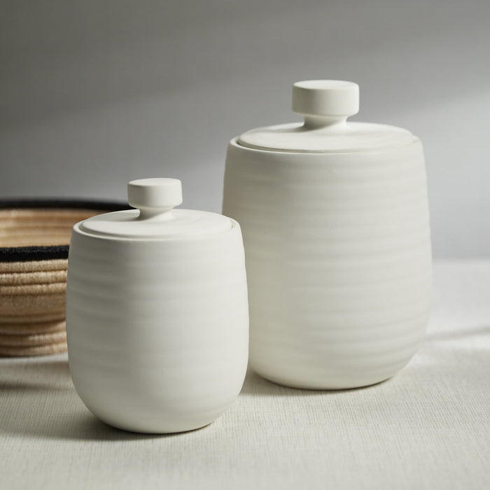 Arpège Lidded Jar - Jar by Carlyle Avenue
