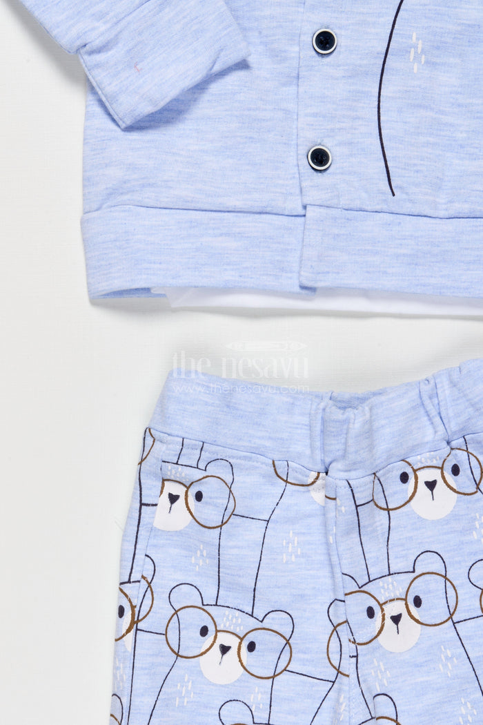 The Nesavu Boys Casual Set Baby Boy Printed Cotton Co-ord Set for Casual Daywear Nesavu Nesavu baby boy cotton co-ord set digital print everyday play comfort