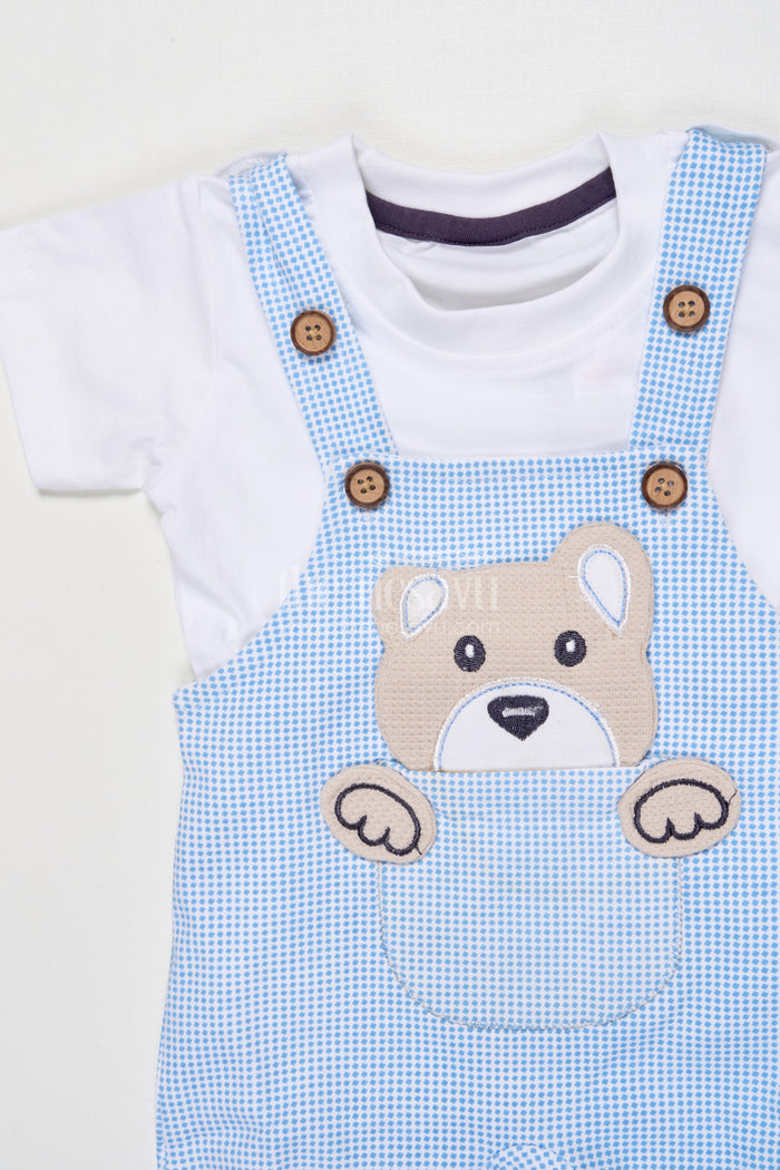 The Nesavu Baby Dungarees Baby Cotton Dungaree Set for Toddlers' Everyday Play and Comfort Nesavu Nesavu cotton baby dungaree set toddlers  perfect daily wear cozy comfort