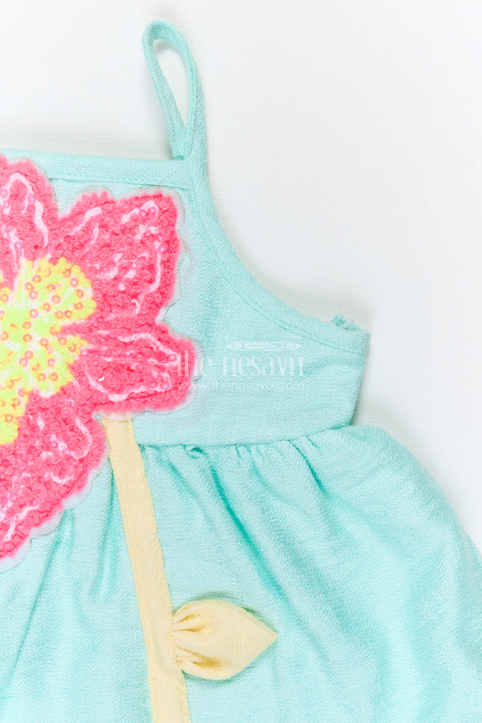 The Nesavu Baby Cotton Frocks Baby Cotton Frock for Birthday and Summer Outings Nesavu Nesavu baby bubble crepe cotton frock for birthday and summer wear