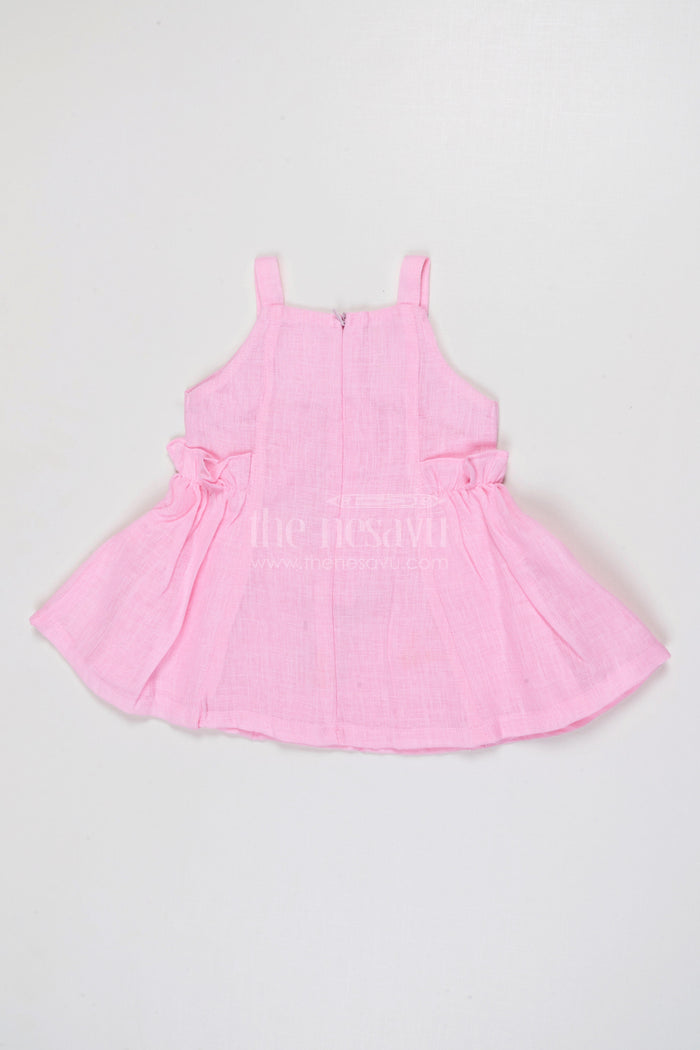 The Nesavu Baby Frocks Baby Girl Cotton Frock for Birthday and Playdates Nesavu Nesavu Baby Girl Cotton Frock With Floral Applique For Birthdays Playdates And Summer Outings