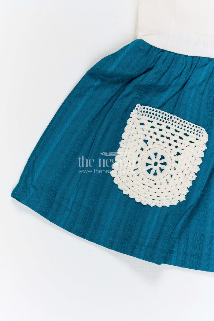 The Nesavu Baby Cotton Frocks Baby Girl Cotton Frock for Birthdays and Family Celebrations Nesavu Nesavu baby girl cotton frock with cute pockets for birthdays outings and baby celebrations
