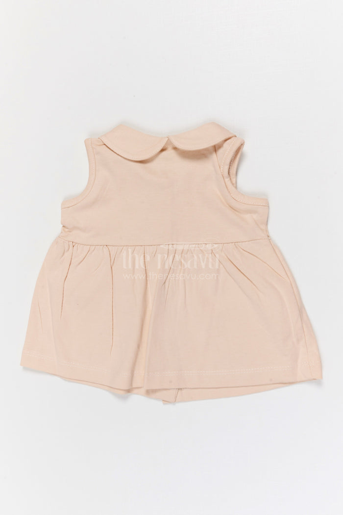 The Nesavu Baby Frocks Baby Girl Cotton Frock for Casual Daily Wear Nesavu Nesavu Baby Girl Cotton Jersey Frock With Pocket Detail For Casual Daily Comfort