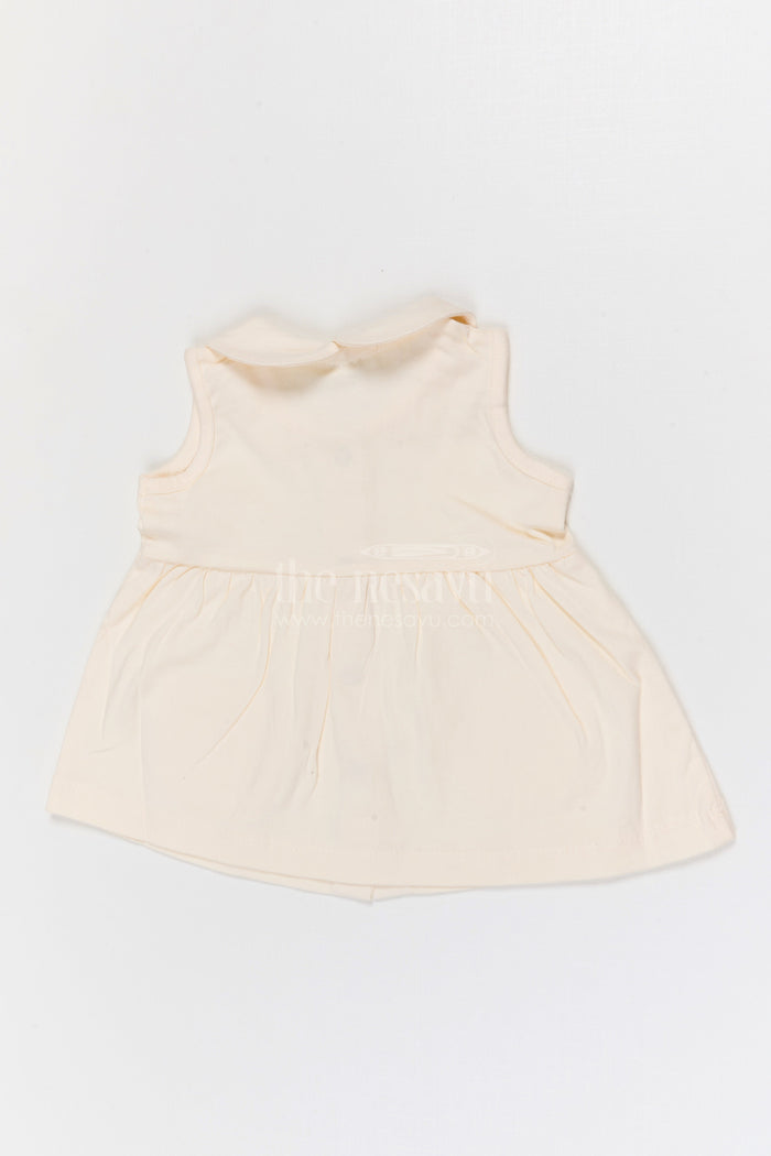 The Nesavu Baby Frocks Baby Girl Cotton Frock for First Outings Nesavu Nesavu Baby Girl Cotton Jersey Frock With Flared Fit For First Outings And Daily Wear
