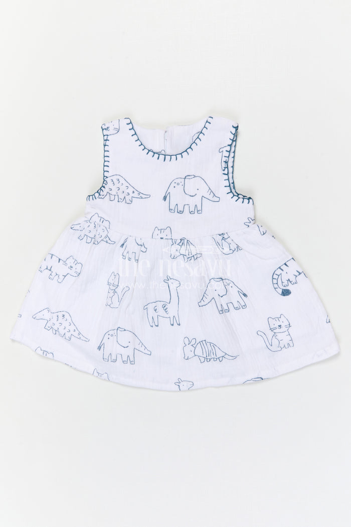 The Nesavu Baby Cotton Frocks Baby Girl Cotton Frock for Summer Outings and Baby Photos Nesavu Nesavu baby girl muslin cotton frock for summer outings and baby photos with digital prints