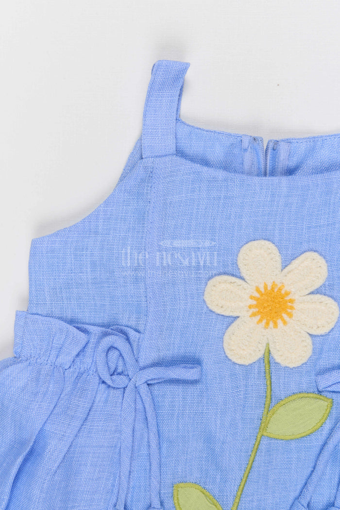The Nesavu Baby Frocks Baby Girl Cotton Frock for Summer Outings and Playtime Nesavu Nesavu Baby Girl Cotton Frock With Floral Applique For Summer Outings And Everyday Comfort