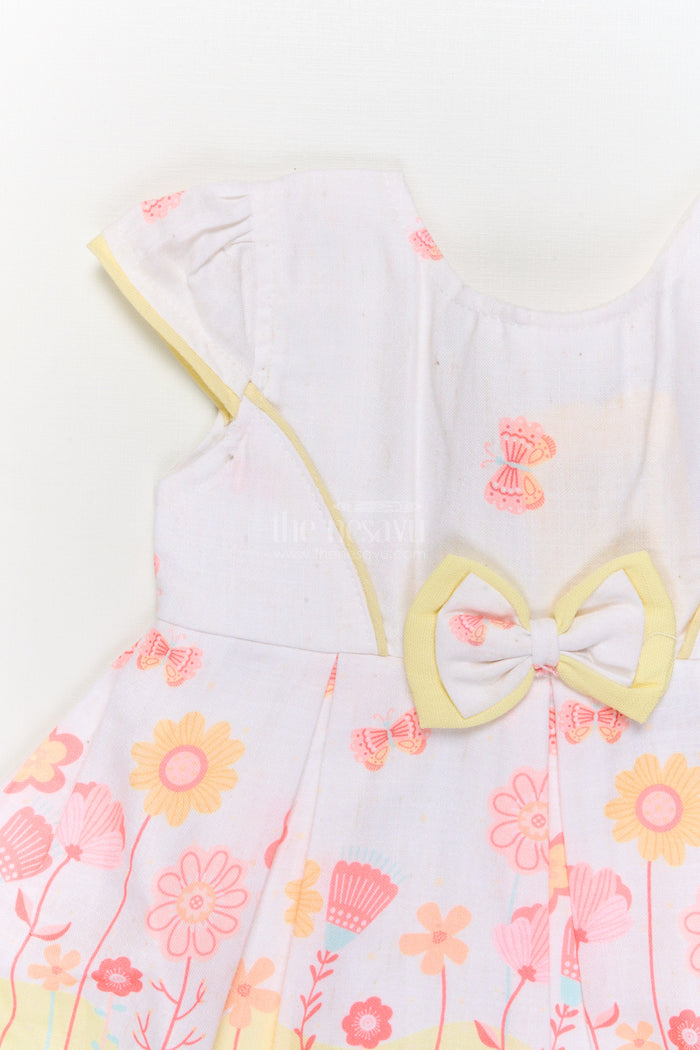 The Nesavu Baby Cotton Frocks Baby Girl Cotton Frock with Ombré Floral Print for Twirly Fun Nesavu Nesavu baby girl cotton frock with ombré floral print for birthdays and summer outings