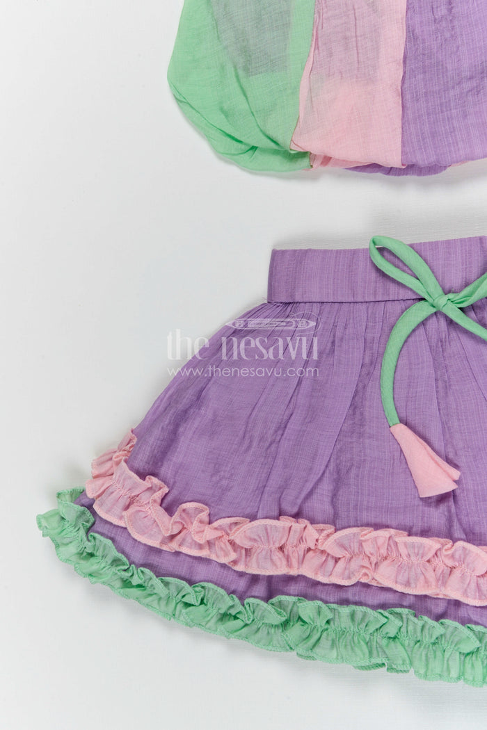 The Nesavu Baby Casual Sets Baby Girl Cotton Outfit Set for Casual Celebrations and Outings Nesavu Nesavu baby girl cotton outfit set for casual celebrations and family outings