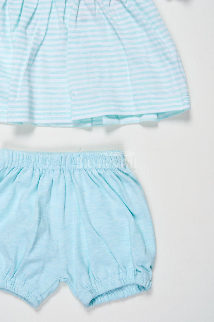 The Nesavu Baby Casual Sets Baby Girl Cotton Top and Shorts Set for Everyday Outings Nesavu Nesavu baby girl cotton top shorts set casual wear daily outings