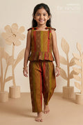 Baby Girl Ethnic Co-ord Set in Modal Silk for Festive Dressing