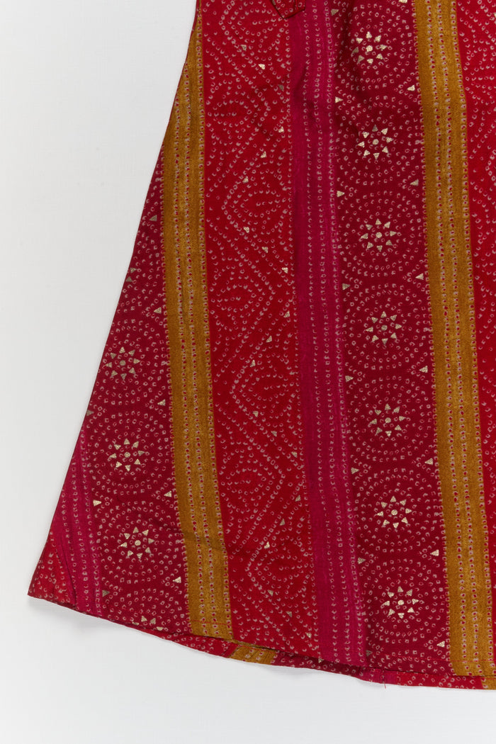 The Nesavu Girls Chanderi Frock Baby Girl Ethnic Frock for Cultural School Events and Poojas Nesavu Nesavu baby girl ethnic frock in Modal Chanderi for cultural events and pooja celebrations