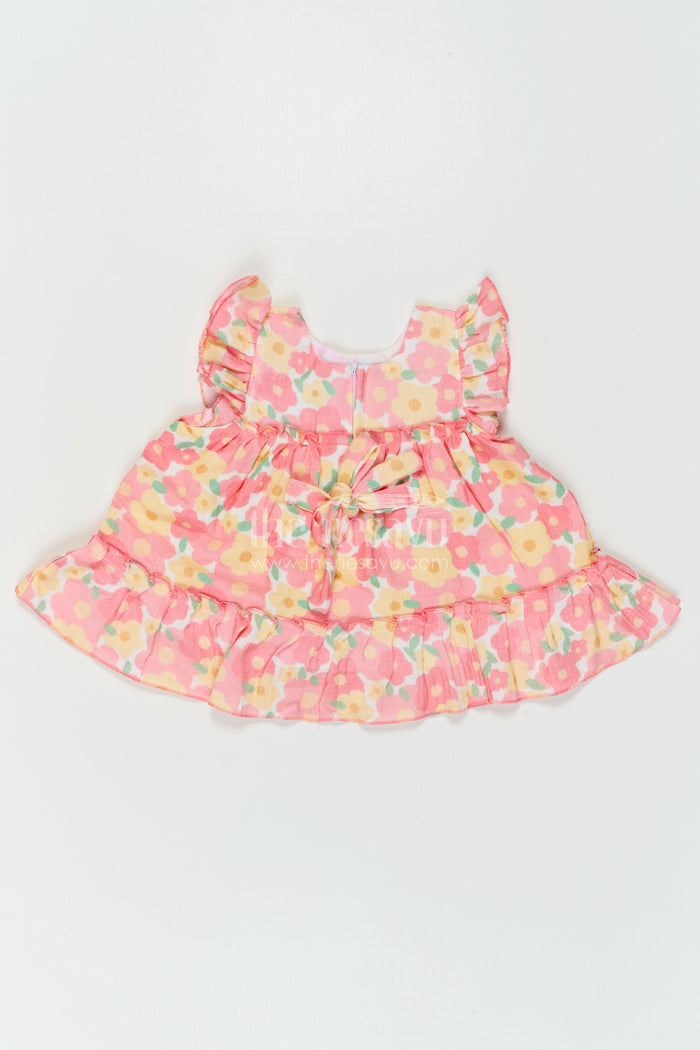 The Nesavu Baby Cotton Frocks Baby Girl Frock for Summer Outings and Everyday Comfort Nesavu Nesavu Baby Girl Muslin Cotton Frock For Summer Outings And Daily Wear With Digital Print Breathable Outfit