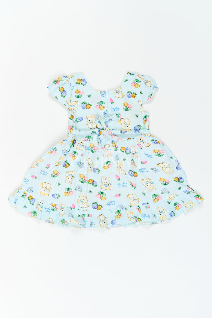 The Nesavu Baby Cotton Frocks Baby Girl Frock for Vacation Photo Moments Nesavu Nesavu Baby Girl Frock For Vacation Photo Moments With Muslin Cotton And Playful Digital Print