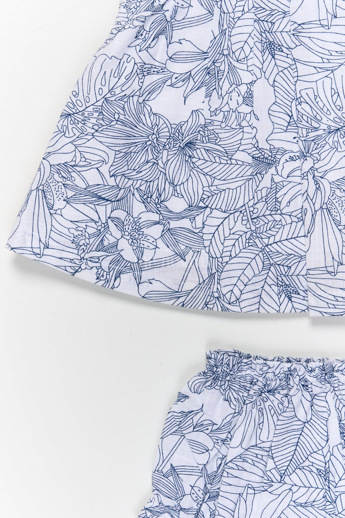 The Nesavu Baby Cotton Frocks Baby Girl Frock Set with Hakoba Yoke for Casual Summer Outings Nesavu Nesavu baby girl cotton frock set with hakoba yoke and bloomers for summer casual wear
