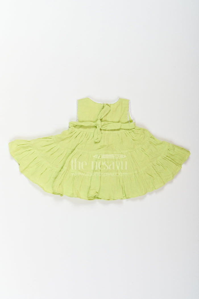 The Nesavu Baby Cotton Frocks Baby Girl Muslin Frock for Playtime Outings and Summer Celebrations Nesavu Nesavu Baby Girl Muslin Frock For Playtime Summer Outings Family Gatherings And Casual Celebrations
