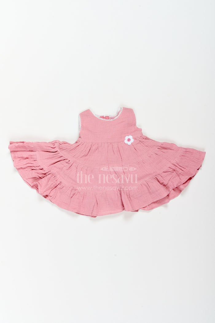 The Nesavu Baby Cotton Frocks Baby Girl Muslin Frock for Summer Outings Birthdays and Everyday Wear Nesavu Nesavu Baby Girl Muslin Frock For Summer Outings Birthdays Family Visits And Comfortable Everyday Wear