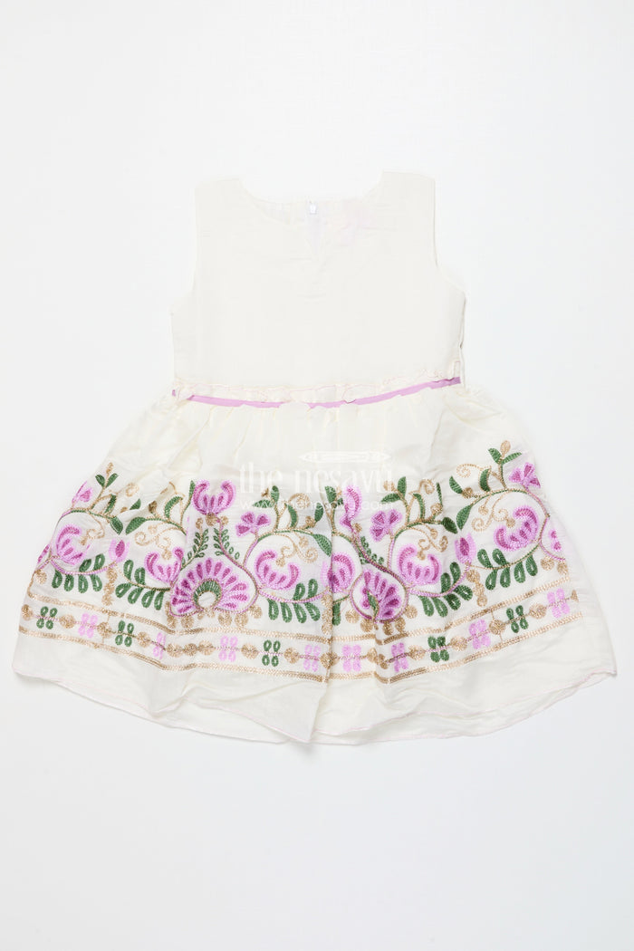 The Nesavu Girls Fancy Frock Baby Girl Party Frock with Jacket for Birthdays and Special Events Nesavu Nesavu baby girl party frock jacket style birthdays festive occasions