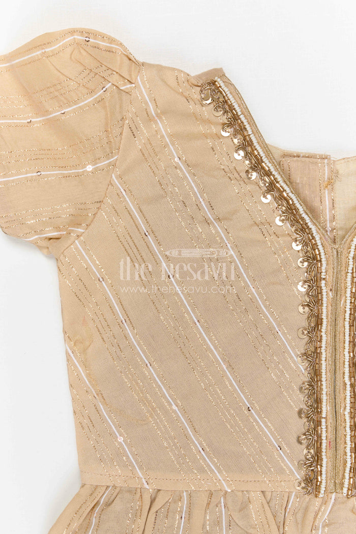 The Nesavu Pattu Pavadai Baby Girl Pattu Pavadai for Festivals and Traditional Celebrations Nesavu Nesavu baby girl pattu pavadai for festivals and weddings with Banaras art silk big zari border