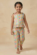 The Nesavu Girls Co-Ord Sets Baby Girl Printed Co-ord Set in Modal Silk for Cultural Gatherings and Festivals Nesavu Nesavu modal silk printed co-ord set for baby girls with ethnic motifs for festive celebrations