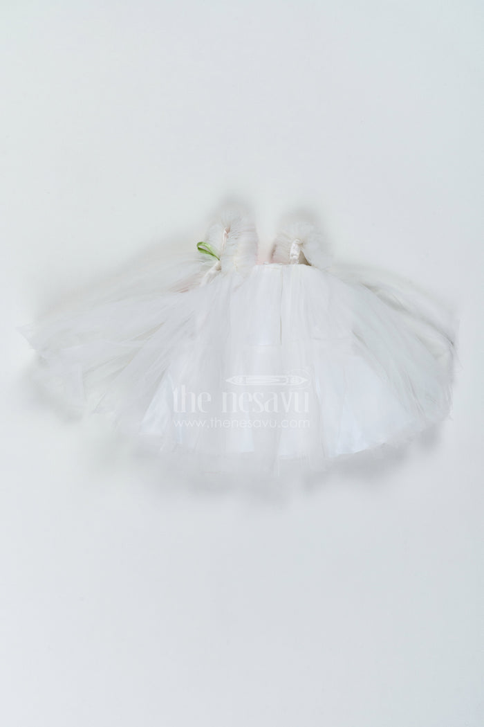 The Nesavu Girls Fancy Party Frock Baby Girl Tulip Party Frock for First Birthdays and Milestone Portraits Nesavu Nesavu Baby Girl Tulip Net Frock For First Birthdays Milestone Portraits Cake Cutting And Celebrations