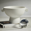 Baden Matte White Ceramic Bowl - Decorative Bowls by Carlyle Avenue