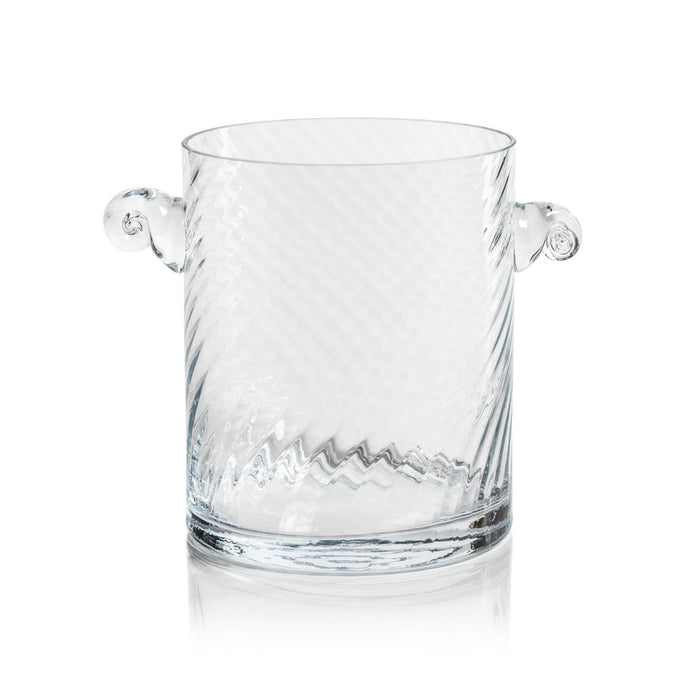Bagatelle Swirl Glass Ice Bucket - Ice Bucket by Carlyle Avenue