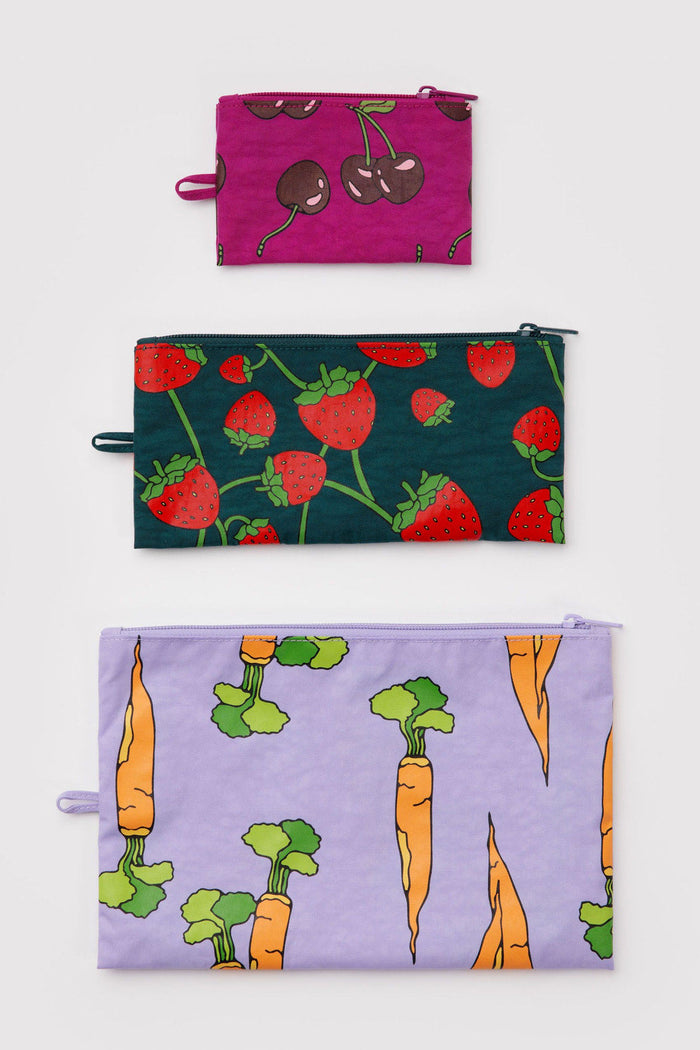 BAGGU Pochettes Plates - Carotte et Fruits