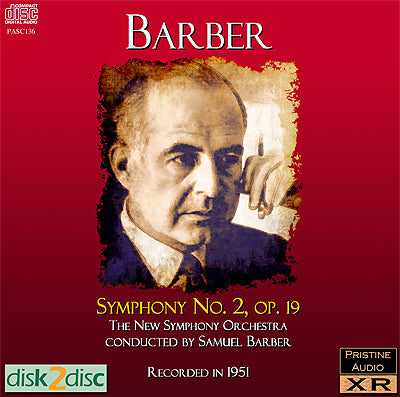 BARBER conducts Barber: Symphony No. 2 (1951) - PASC136 - CD