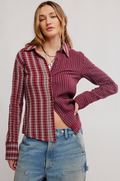 Benny Slim Plaid - Rusty Red Combo