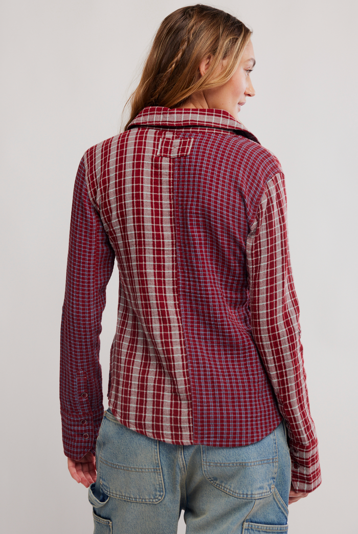Benny Slim Plaid - Rusty Red Combo
