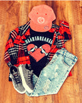 Black & Red Shacket