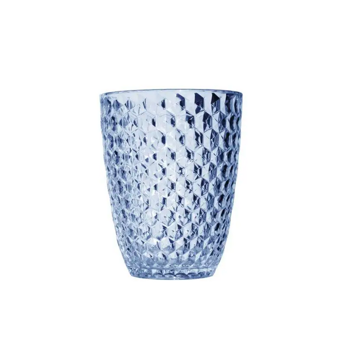 Blue Acrylic Diamond Pattern Tumbler
