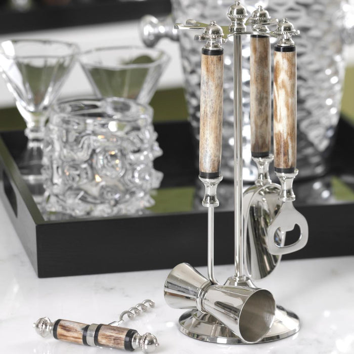 Bone Handle Bar Tool Set - Barware by Carlyle Avenue