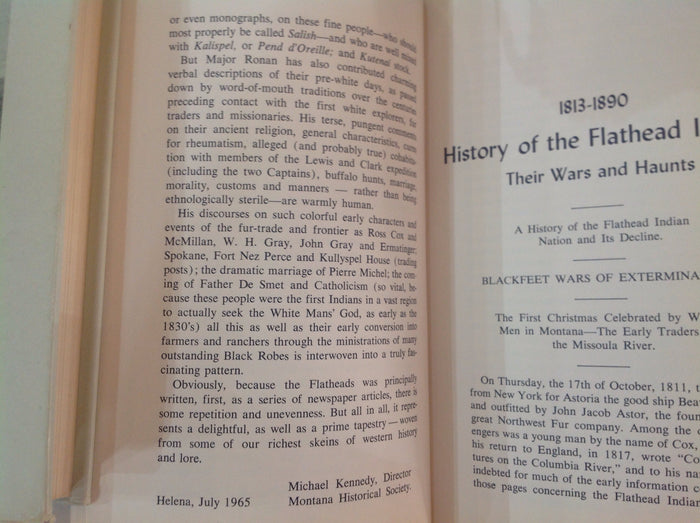 BOOKS - Historical Sketch of the FLATHEAD INDIAN NATION - 1890